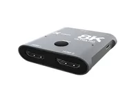 Xtech - 8K HDMI 2-Port Bidirectional Switch - Aluminum Alloy XHA-440