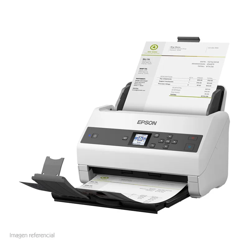 Escáner de documento Epson WorkForce DS-870, 600dpi, 65 ppm / 130 ipm, ADF.