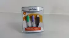 New Manhattan 179027 USB to PS/2 Converter - New