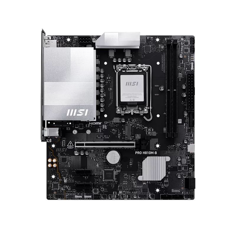 Motherboard MSI PRO H810M-B, Chipset Intel H810, LGA 1851, HDMI, DP, mATX