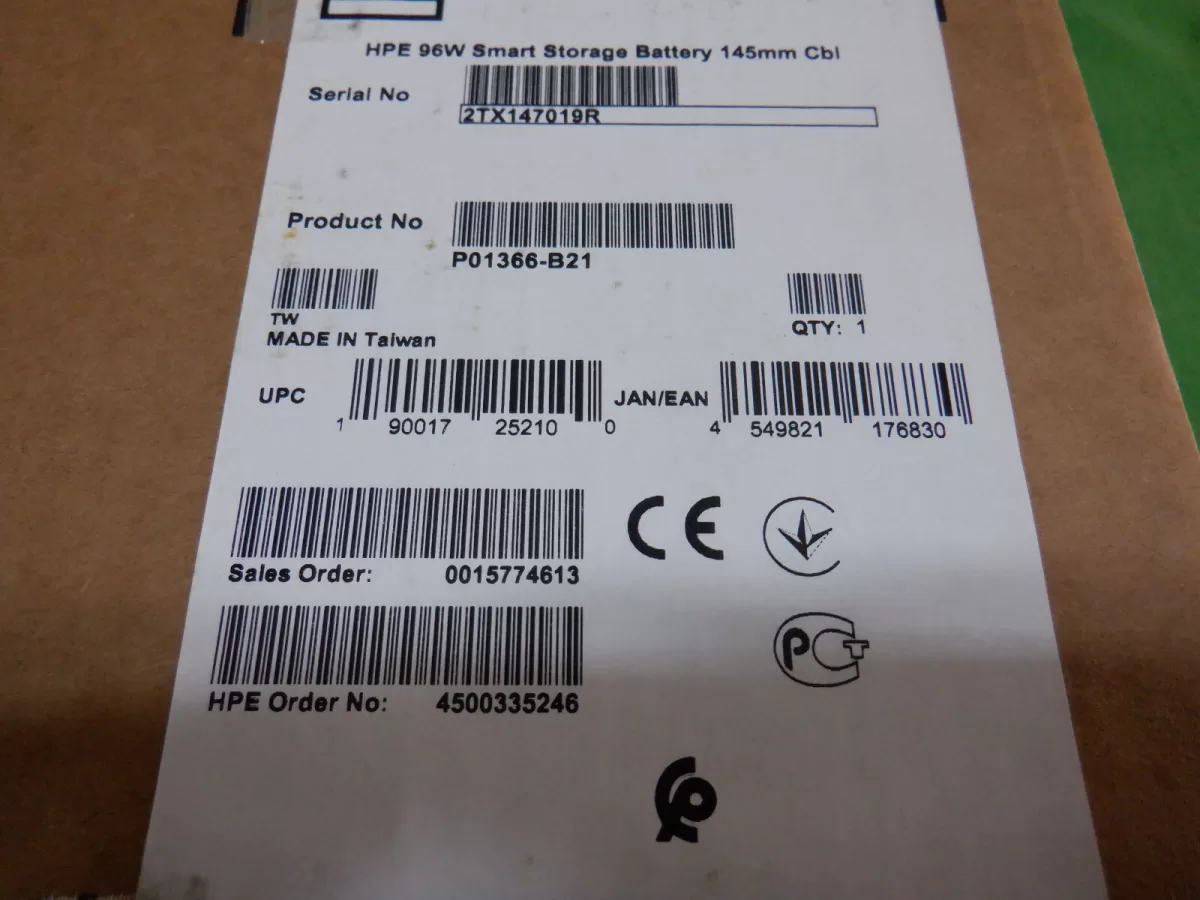 Bateria HPE P01366-B21 96W Smart Storage  878643-001 876850-001 881093-210 145mm Cable compatible  con G9 G10 y G11