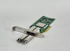 HPE 82Q 8Gb FC Dual Port HBA QLE2562 w/2x SFP+ 8G Transceivers AJ764A AJ718A - Used