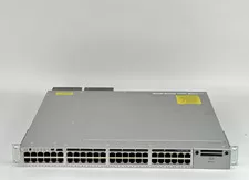 Cisco Catalyst WS-C3850-48U-S 48-Port 1GE UPoE Ethernet Switch 2x 1100W PSU Ears - Used