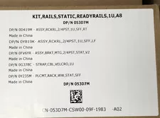 Dell Static Rail 1U Kit 2 or 4-Post R330 R340 R430 R440 R620 R630 R640 R6515 A8 - New