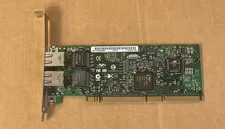 Intel IBM 2-Port 10/100/1000 Base-TX Ethernet Adapter PCI-x FH Bracket 00P6131 - Used