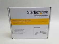 New StarTech ICUSBAUDIO USB to Stereo Audio Adapter Converter - New
