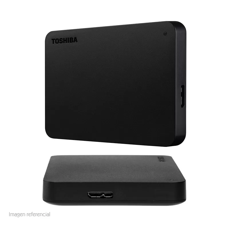 Disco duro externo Toshiba Canvio Basic, 2TB, USB 3.0, 2.5", Negro.
