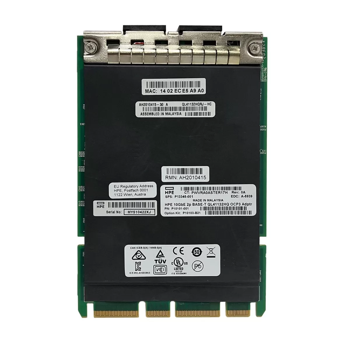 Tarjeta P13345-001 HPE Marvell Ethernet 10Gb 2-port BASE-T OCP3 Adapter - PRODUCTO DE SEGUNDO USO
