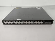 Cisco Catalyst 3650 WS-C3650-48FS-L 48-Port Gigabit Ethernet Managed PoE+ - Used