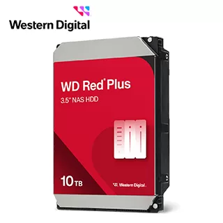 Disco Duro Western Digital NAS WD Red Plus 10 TB 3.5" Sata / 260 MB/s / 7200 RPM