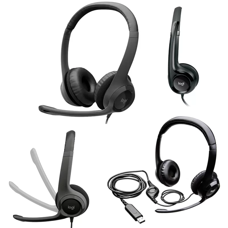 Logitech Clear Chat Comfort USB, 2.4 metros - Presentación en Colgador H390