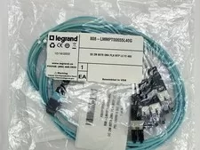 Legrand 808-LMMPT00655L40G Fiber Optic Cable 2M MTP-LC 40/100 Gigabit Multimode - New