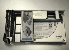 Dell 200GB Intel SSD DC S3610 Series SATA III 6Gb/s 2.5 3.5 LFF MLC 96 to 100% - Used