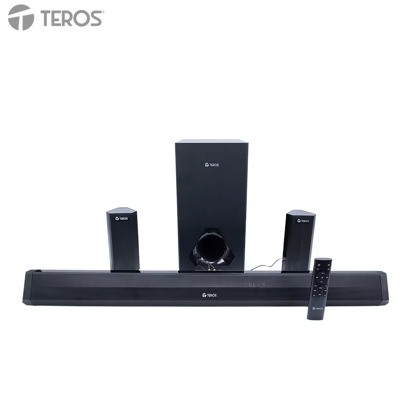 Sistema de audio 5.1 con barra de sonido TEROS Legacy 6053, 200W, BT, USB, Micrófono