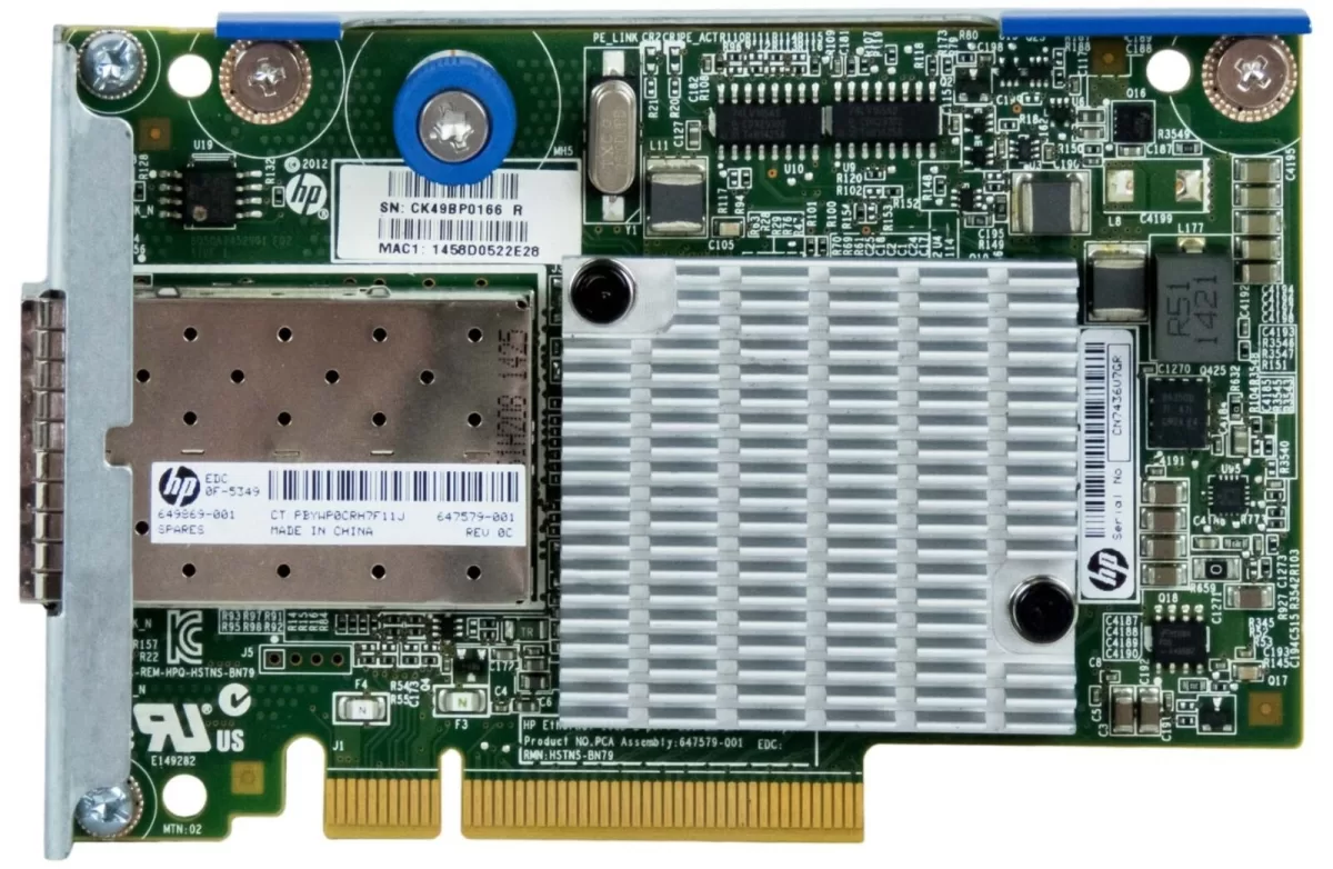 HP Ethernet 10Gb 2P 530FLR-SFP+ ADAPTER 649869-001 647579-001 Retirado de Equipo en Uso Garantia 12 Meses