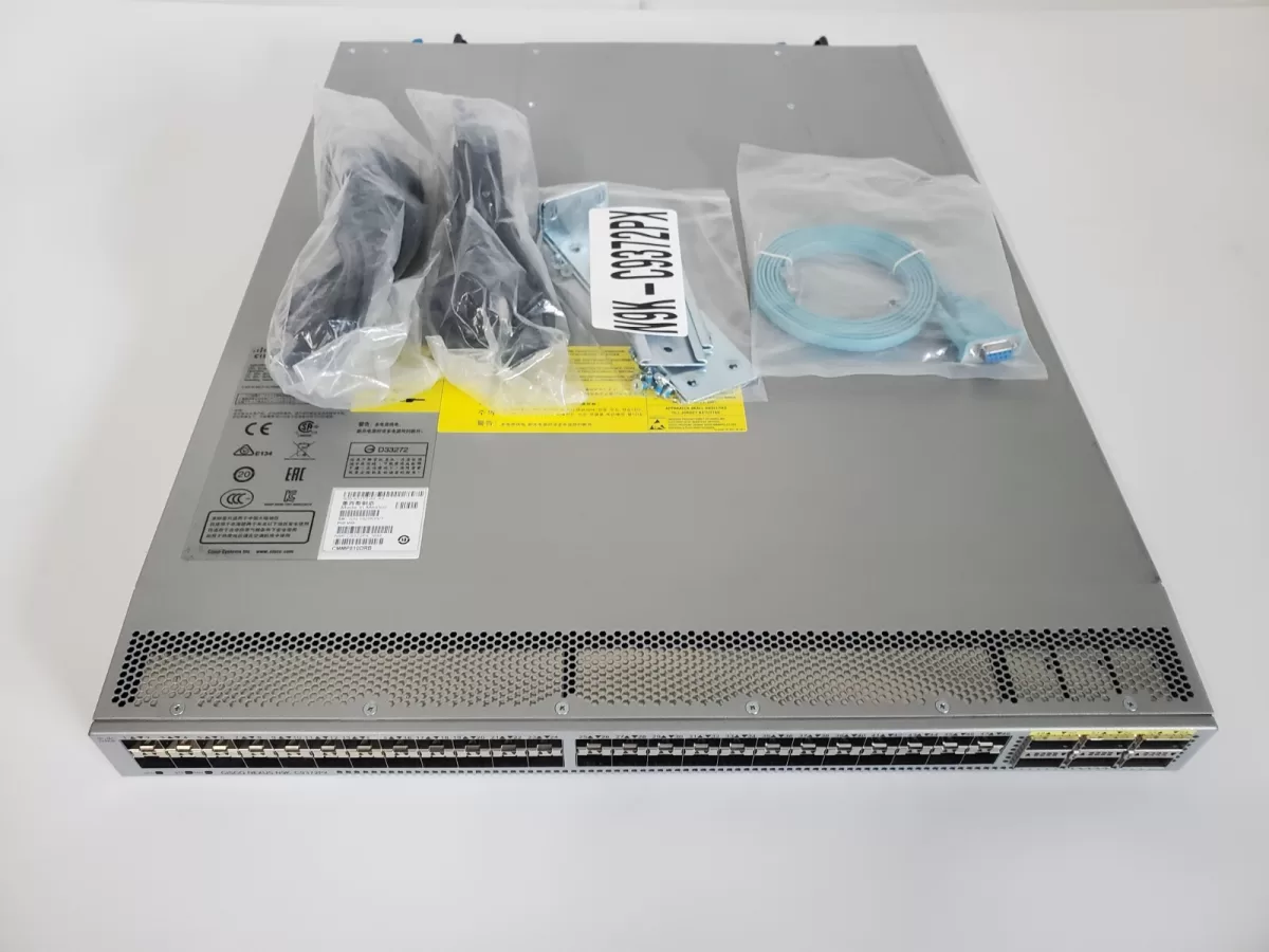 Cisco Nexus N9K-C9372PX 48 Puertos SFP 10G y  6 Puertos QSFP  de 40G  2 Fuentes  N9K-PAC-650W  4 NXA-FAN-30CFM-F  Producto Usado Garantia 12 Meses