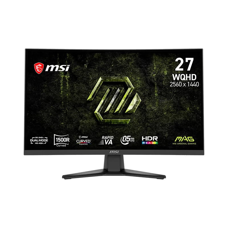 Monitor Curvo MSI MAG 275CQDF X24, 27" WQHD VA/240Hz/HDMIx2/DP/Headphone-out