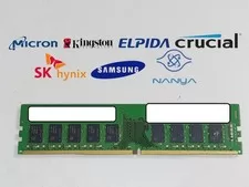 Major Brand 16 GB DDR4-2666V PC4-21300E 2Rx8 1.2V DIMM Server RAM - Used