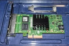 I350-T4V2 DELL/INTEL 1GbE PCI-E QUAD PORT ADAPTER Dell X8DHT  T34F4 Both bracket - Used