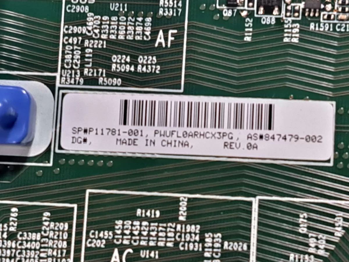Placa Principal HP DL360 Gen10  P11781- 001 847479-002  retirado de equipo en uso garantia 12 Meses