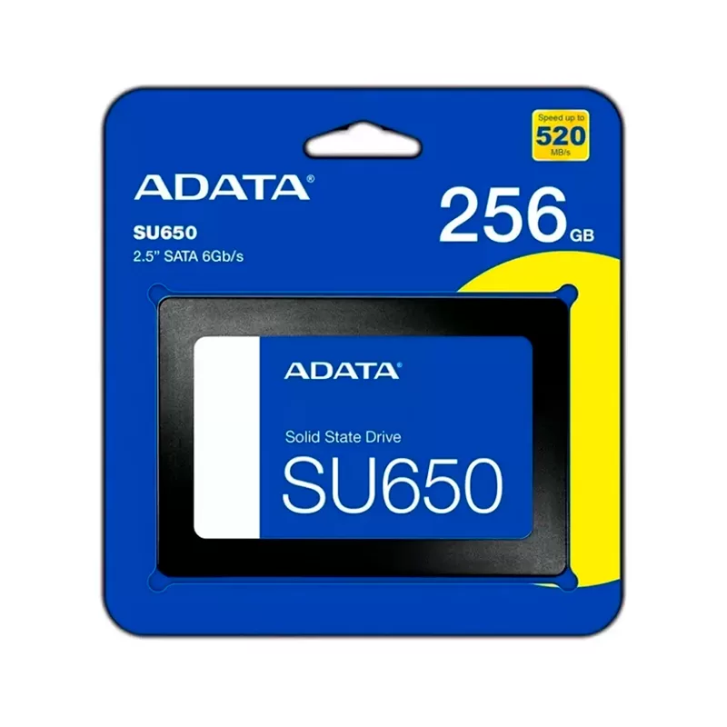 Unidad en estado solido (SSD) ADATA Ultimate SU650 256GB SATA 6Gb/s (SATA III), 2.5", ECC
