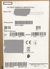 HPE Intel E810 100GbE 2P Server Network Adapter NIC 2 Port QSFP28 P21112-B21 - New