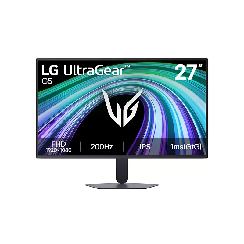 Monitor LG Gaming UltraGear G5, 27?/FHD/IPS/200Hz/HDMIx2/DP/Salida_auriculares (3-Polos)