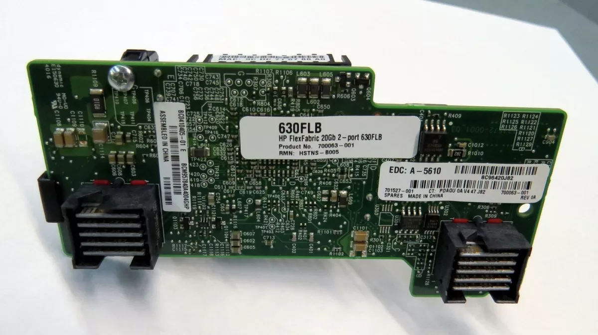 HPE FlexFabric 20Gbps 2-port 630FLB Adapter 701527-001 700065-B21 - Retirado Equipo en Uso Garantia 12 Meses
