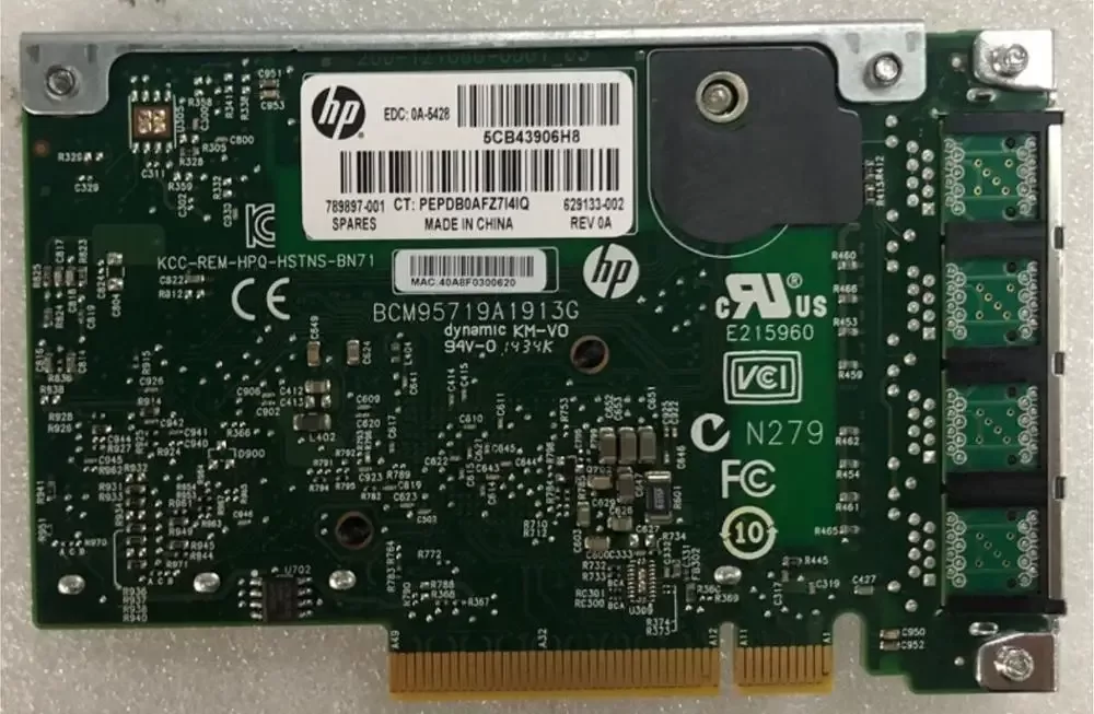 Tarjeta de Red HP 789897-001 4 Puertos de 1GB 331FLR Gigabit Ethernet