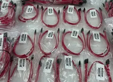 Supermicro SATA 2ft 57.5cm Cable CBL-0044L Flat Straight-Straight SATA3 - New