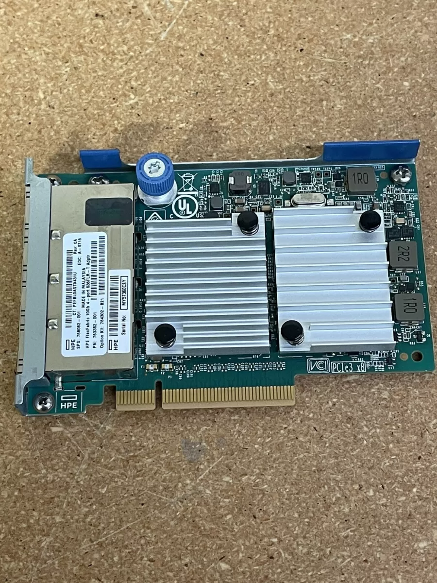 Tarjeta de RED HPE FlexFabric 10Gb 4-Port 536FLR-T Adapter Base-T 763352-001 764302-B21 Retirado de Equipo en Uso Garantia 12 Meses