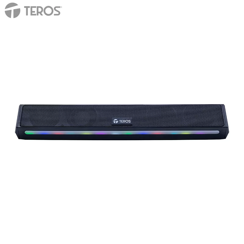 Barra de sonido portátil inalámbrico TEROS VIBE 6054, BT 6, 20W, USB-C, Iluminación LED