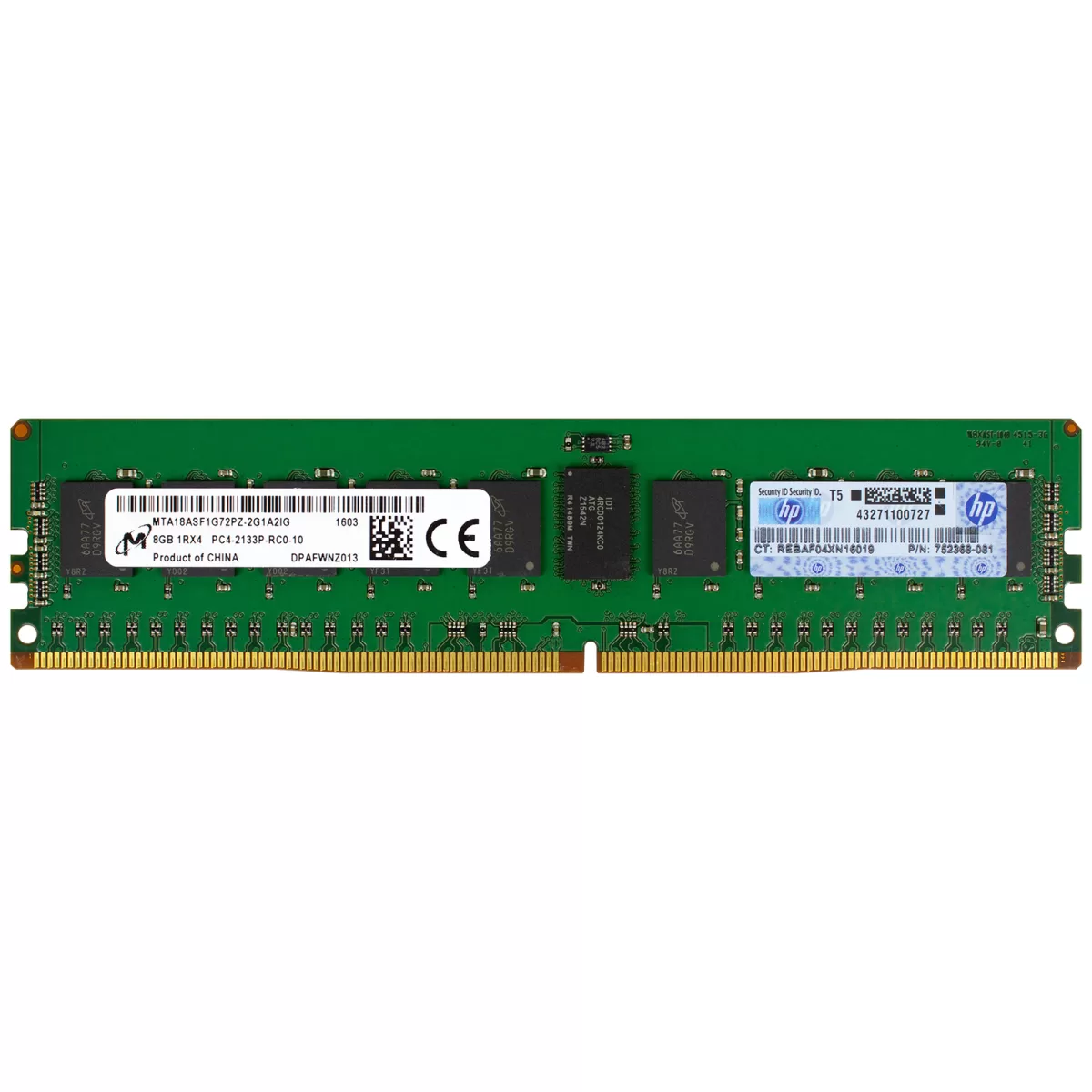 Memoria HP 752368-081 8GB 1Rx4 PC4-2133P DDR4 Pedido 15 Dias Retirado de Equipo en uso