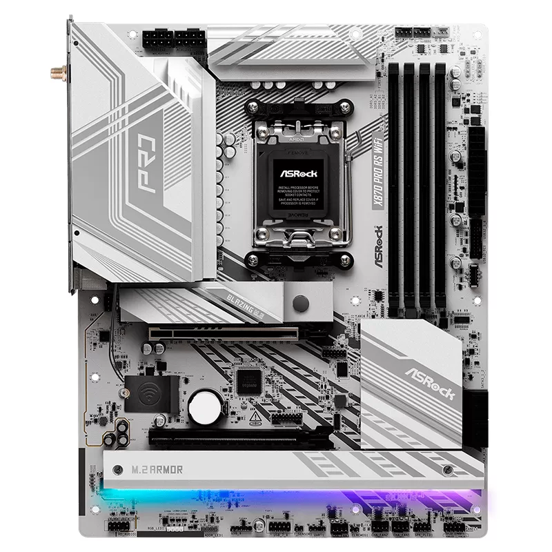 Motherboard ASROCK X870 Pro RS WiFi, Chipset AMD X870, Socket AMD AM5, ATX