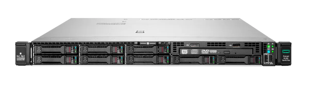 Alquiler mensual Servidor HPE ProLiant DL360 G10 Plus con 1 procesador Intel Xeon 6330, 1 memoria DDR4 de 32GB, 2 discos SSD 960GB U.3, 1 controlador RAID, 1 fuente de poder 800W y riel para instalaciÃ³n en gabinete. No incluye Sistema Operativo