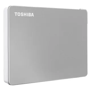 Disco Duro Externo Toshiba Portátil Canvio Flex, 2 TB, USB 3.0 / 2.0, Color: Plata