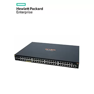 Switch HPE Aruba 2930F, 48 RJ-45 GbE, 4 SFP.  Capacidad Switching 104 Gbps, rendimiento 77.4 Mpps, procesador Dual Core ARM Cortex A9 1016 MHz, memoria 1GB DDR3 SDRAM, buffer de 12.38 MB, 4 GB eMMC.