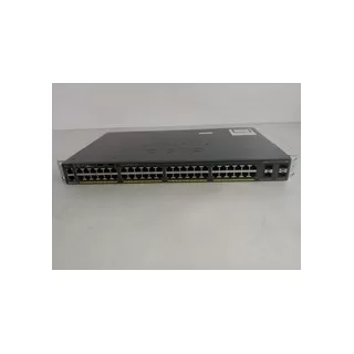 Cisco Catalyst WS-C2960X-48TS-L 48-Port Gigabit Managed Ethernet Switch w/ Stack - Used