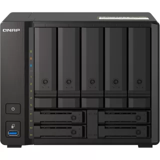 QNAP TS-h973AX-32G NAS 9 bahias, 2x Disco duro WD Red Pro 6TB SATA, 3.5 5400rpm