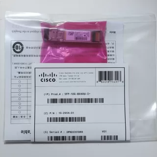 Transceptor Cisco SFP-10G-BX40U-I 10GbE SFP+ BiDi TX1270 RX1330 SMF LC 40km Producto de Segundo Uso