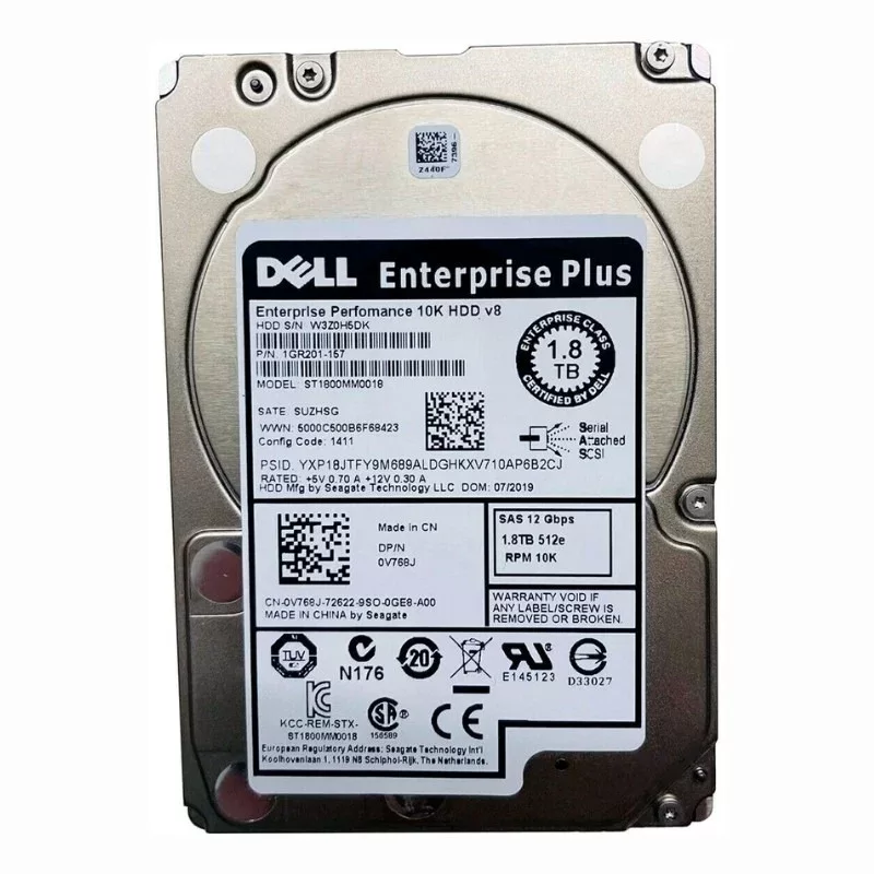 Disco Duro Seagate Enterprise Performance 10K.8 1.8TB 10K RPM SAS 12Gbps 2.5" SFF ST1800MM0018 1GR201-157 Producto de Segundo Uso
