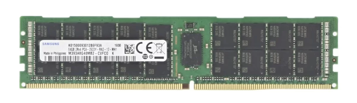 Samsung M393A8G40MB2-CVFC0 64GB PC4-23400 DDR4-2933MBPS 2Rx4 ECC Memory RDIMM - Producto de Segundo Uso
