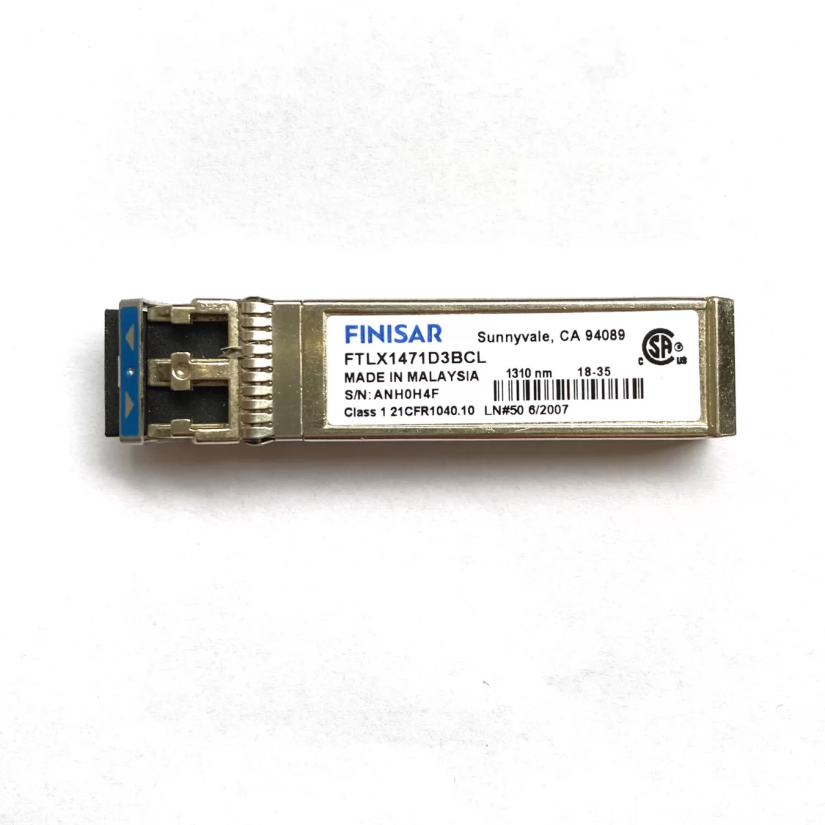 FTLX1471D3BCL Finisar 10Gb 10km 1310nm Single Mode Usado