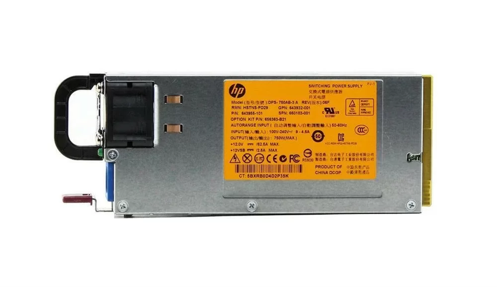 Fuente HP ProLiant 750W 643955-101 643932-001 660183-001 para ML350, DL380, DL388p G8 Producto de Segundo Uso