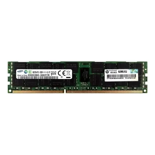 Memoria HP 16GB PC3-12800R DDR3-1600 RDIMM 684031-001 - ProLiant HP G8 -DL160 ML350e BL420c SL230 Gen8 DL380 DL380p / 684031-001 / EBJ17RG4BBWD-GN-F / M393B2G70BH0-CK0Q9 - Producto de Segundo Uso