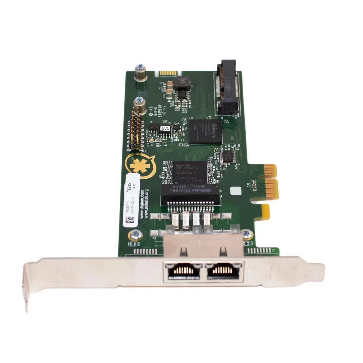 TARJETA DIGITAL DIGIUM TE235 DUAL-PORT T1/E1/J1/PRI PCIE TELEFONIA IP VOIP TE235 PRODUCTO DE SEGUNDO USO