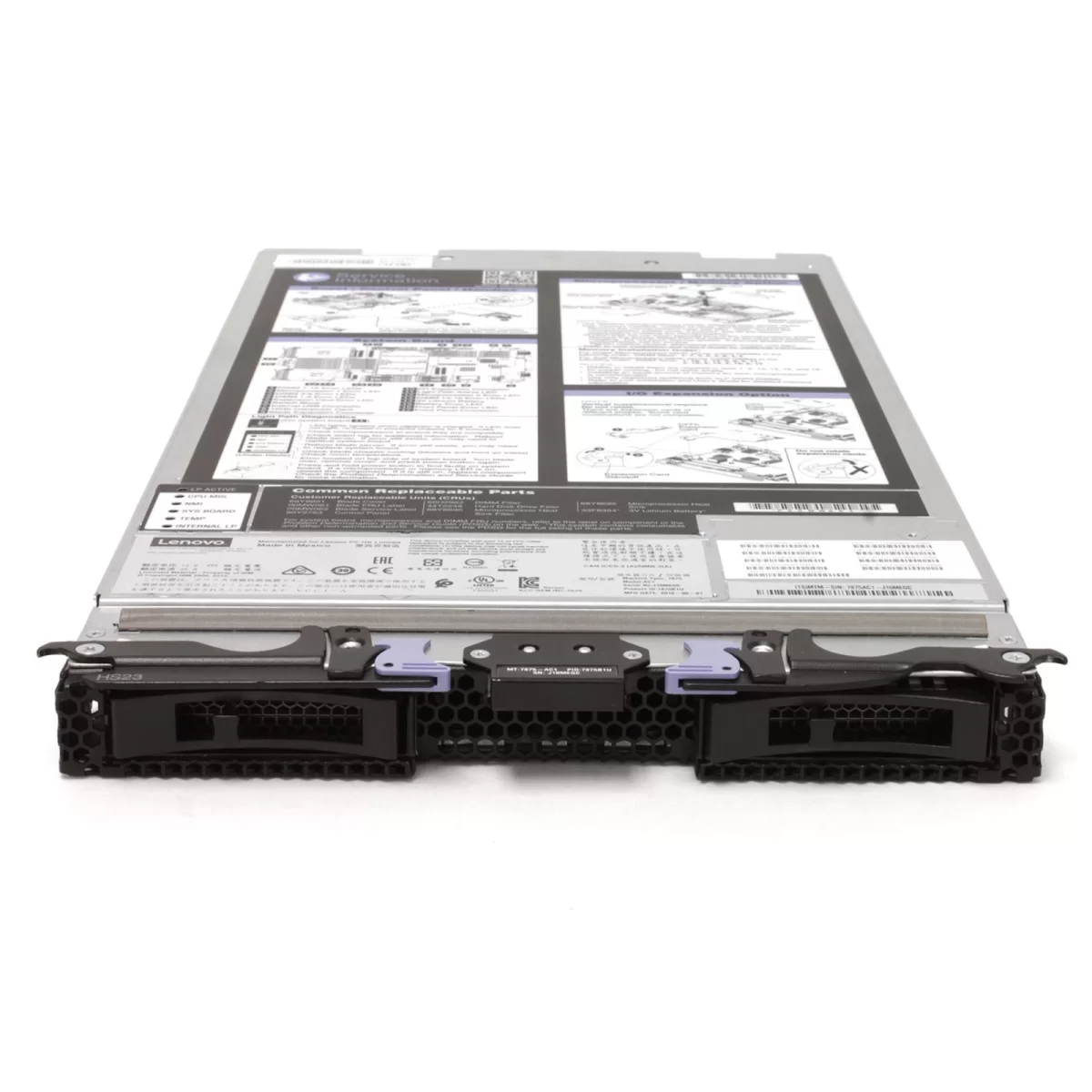 IBM BladeCenter HS23 7875 - Servidor - compacto - 2 vias - 1 x Xeon E5-2620 / 2 GHz - SAS - hot-swap 2.5 - sin disco duro - MGA G200e - Gigabit LAN, 10 Gigabit LAN