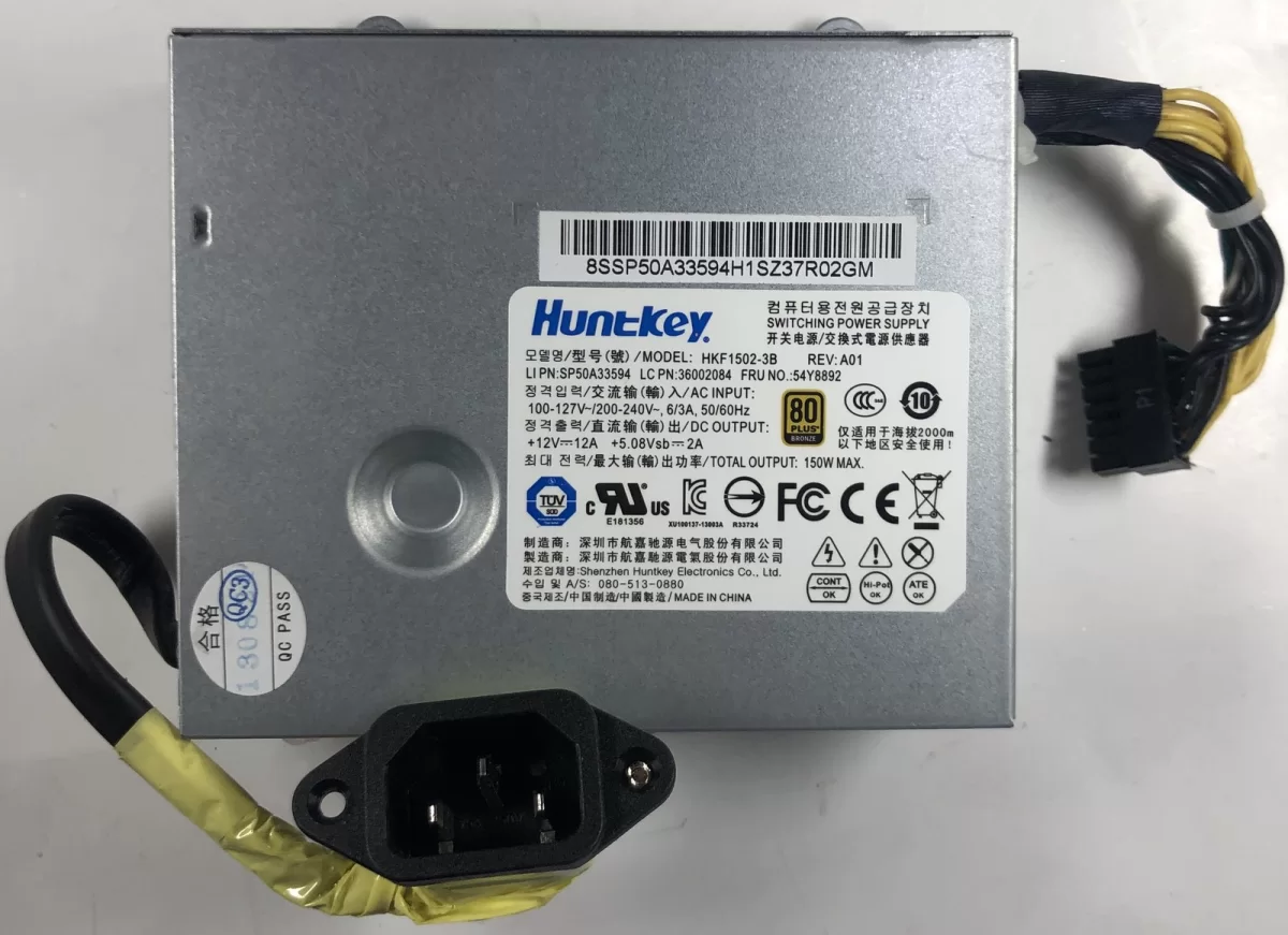Fuente Lenovo 54Y8892 FSP150-20A 150W para ThinkCentre M72z M73z M93Z - Producto retirado de Equipos - Usado