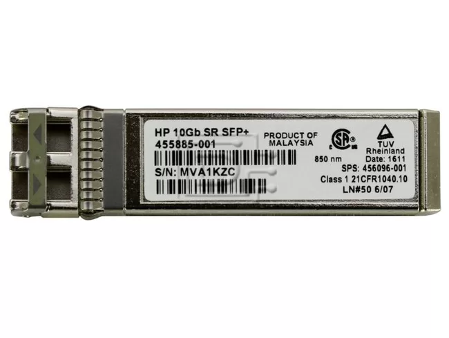 Transceptor HPE HP 10Gb SR SFP+ 850nm 455885-001 456096-001 Producto de Segundo Uso