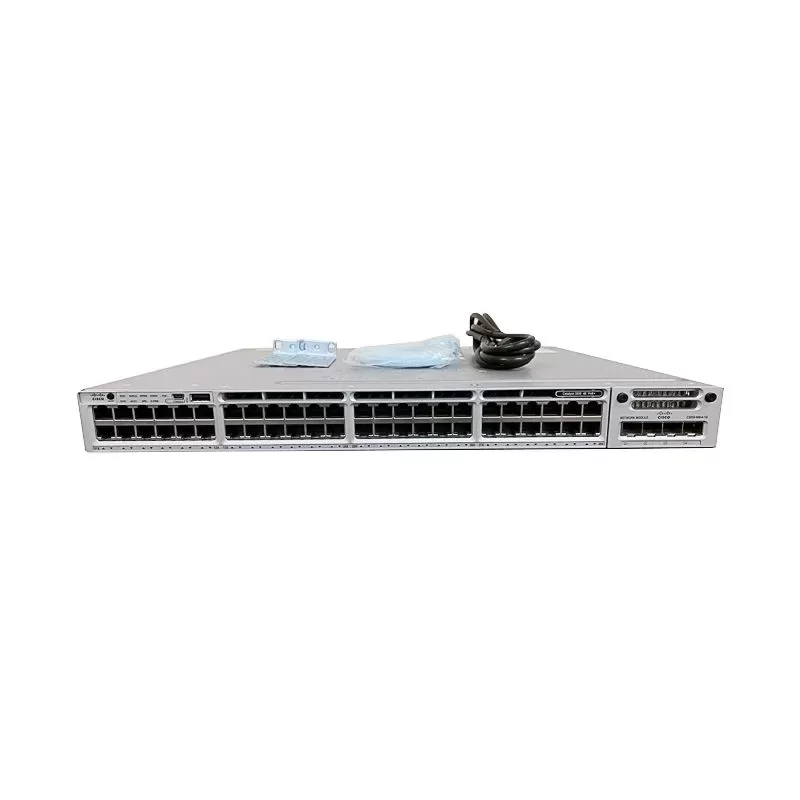 Switch Cisco Catalyst 3850 WS-C3850-48F-S 48 Puertos PoE+ Full Power 2 Fuentes 1100W Modulo 10G WS-C3850-48F-S Producto de Segundo Uso